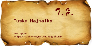 Tuska Hajnalka névjegykártya